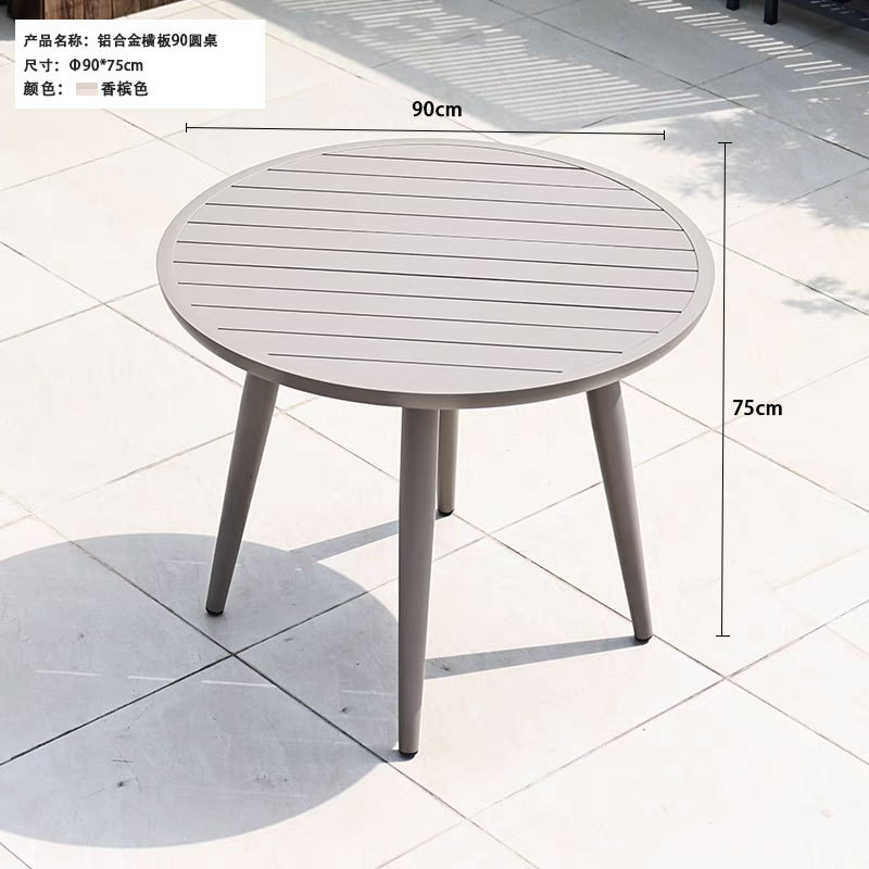 Mesa de balcón patio leche tienda de té snack centro comercial jardín terraza mesa de alojamiento mesa larga mesa de comedor estilo nórdico simple