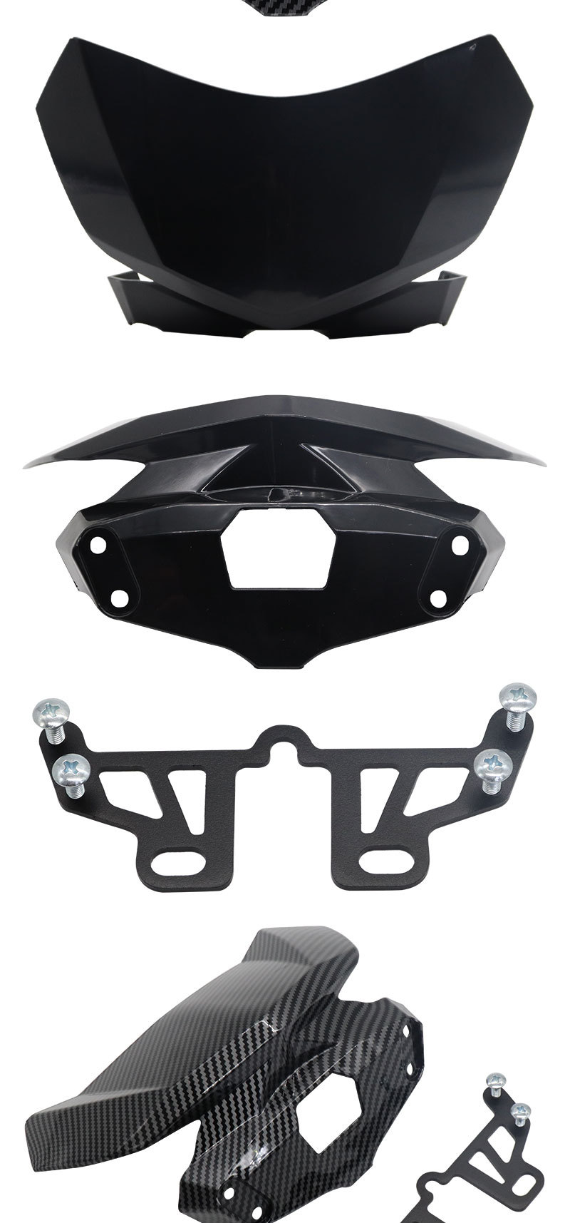 Suitable for Nisu+B Uqi+/U+ Instrument Windshield Carbon Fiber Wind Deflector Accessories Modified Deflector Cover