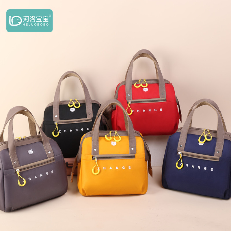 Lunch box lunch bag student insulation bag aluminum foil thickened mommy back milk bag out hand lunch bag factory outlet