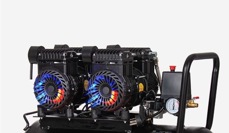 Small oil-free silent air compressor, high-pressure 220V household air compressor for painting, woodworking, and home decoration