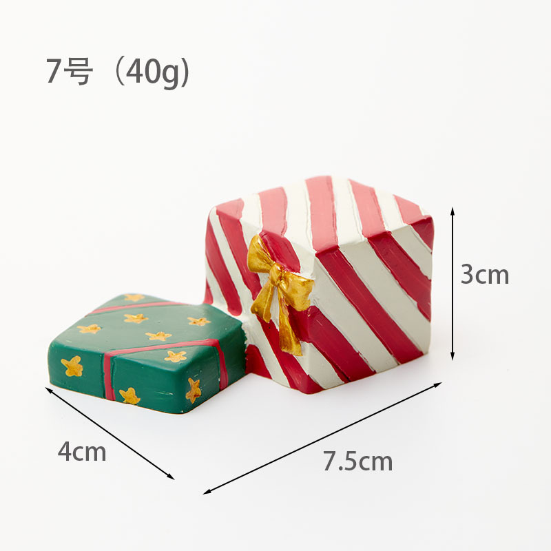 Resina de madera Papá Noel muñeco de nieve árbol de Navidad decoración de escritorio de Navidad decoración de micro paisaje