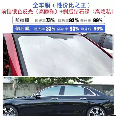 Automotive Film — Explosion-Proof High-Definition Primary Color Film - car-suv-new-car-film-full-car-package-construction-platinum-silver-front-fender-diamond-green-side-and-rear-fender