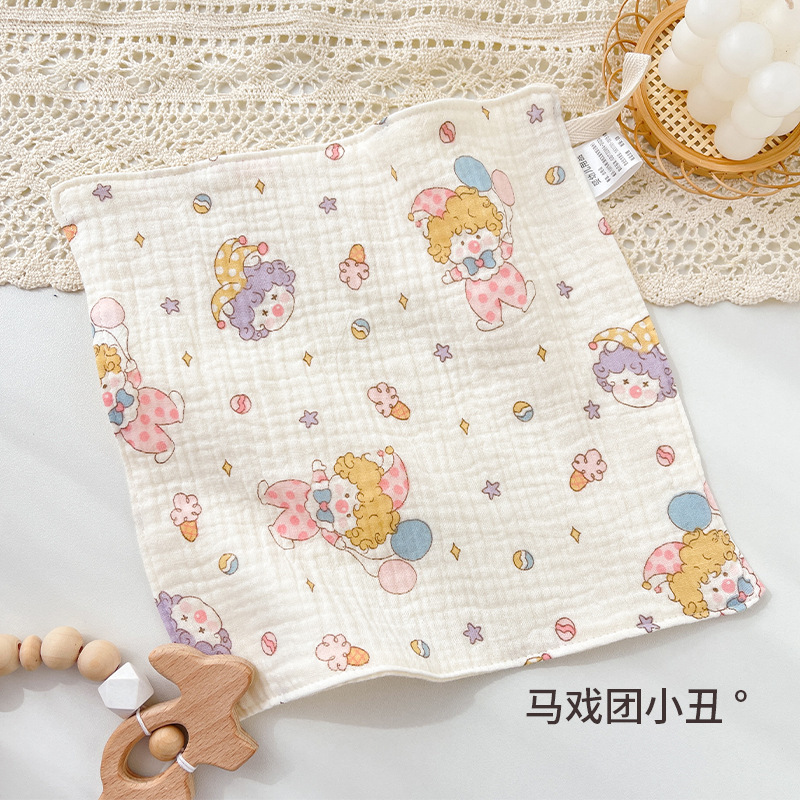 4層ガーゼ赤ちゃん唾タオル砕花新生児赤ちゃん洗面タオルハンカチかわいい吸水子供用小方タオル|undefined