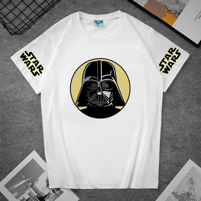 Star Wars T-Shirt Summer Men's and Women's Trendy New Loose Casual Short Sleeve Teen Fashion Printed Top