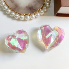 Japanese and Korean minimalist niche phone airbag stand with laser gradient heart desktop lazy air cushion support stand, extendable