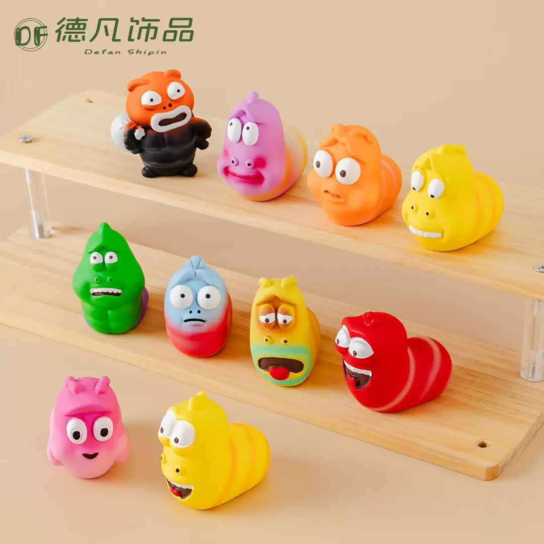 创意卡通爆笑虫子雾面小公仔树脂工艺品 diy装饰品车载桌面小摆件