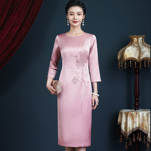 High-end Spring and Autumn Wedding Mother Wedding Dress Noble Young Mother-in-law Wedding Dress Cheongsam 2024 New