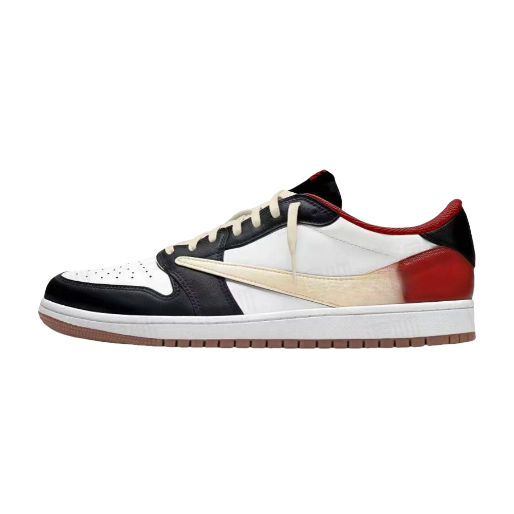 AJ1 бело-красный с шипами