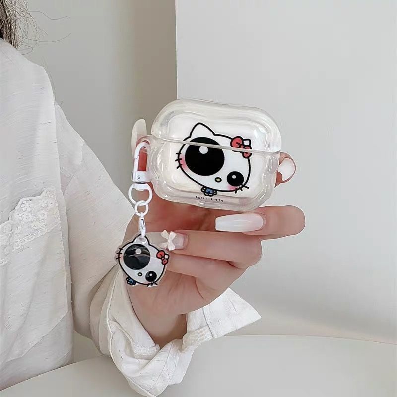 Big Eyes Kitty AirPods 4 generación cubierta de auriculares bluetooth airpodspro3 cubierta de protección huaqiangbei 5 generación