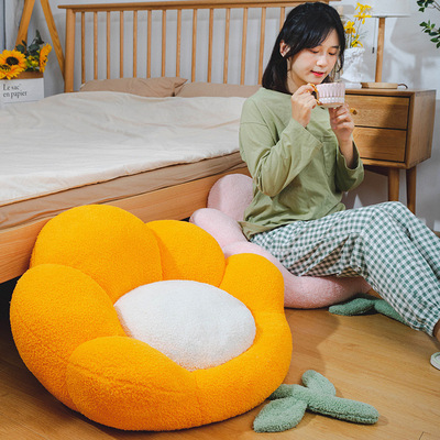 Flower Seat cushion household Ground Lazy man Sitting pier Futon bedroom Tatami Bay window mat floor Fart pad Plush