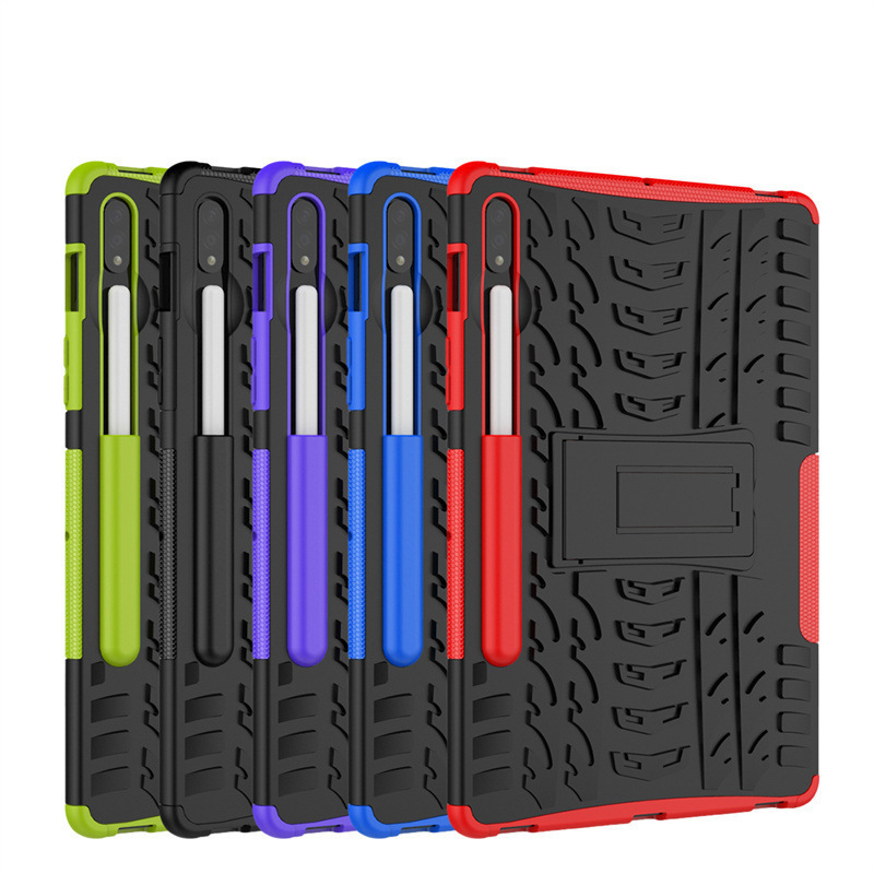 Applicable to Samsung Tab S9 X710 colorful wheel tire pattern silicone tablet cover bracket drop-resistant S9Plus protective shell