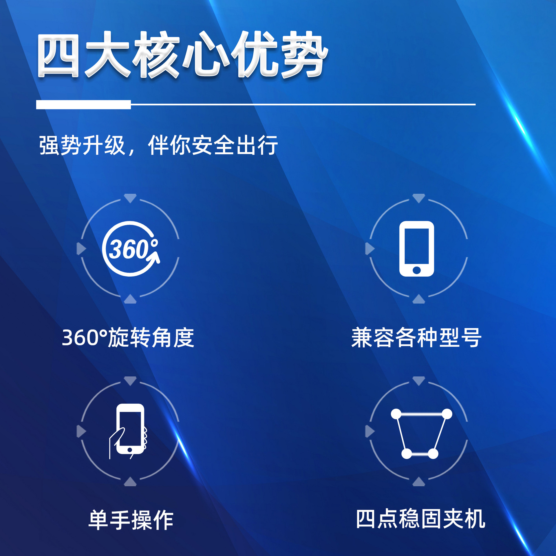 Car mobile phone bracket car navigation support frame mechanical linkage automatic locking can be fixed horizontal and vertical inclined air outlet