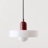 Beige glass lamp socket