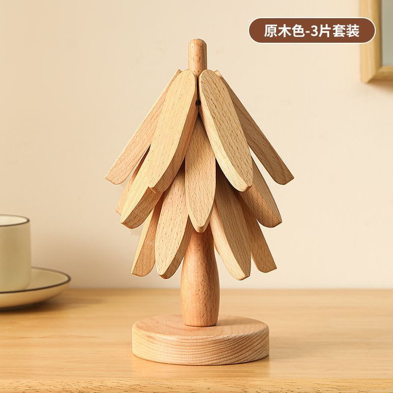 一棵树隔热垫实木耐高温家用客厅厨房餐桌垫木质防烫垫杯垫|undefined