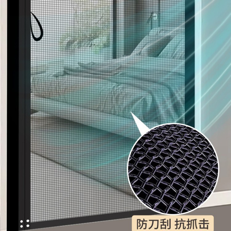Sliding New 2025 Anti-Mosquito Magnetic Gauze Curtain Without Punching Diamond Mesh Slide Rail Partition Door Curtain Easy to Install Sliding New 2025 Anti-Mosquito Magnetic Gauze Curtain Without Punching Diamond Mesh Slide Rail Partition Door Curtain Easy to Install