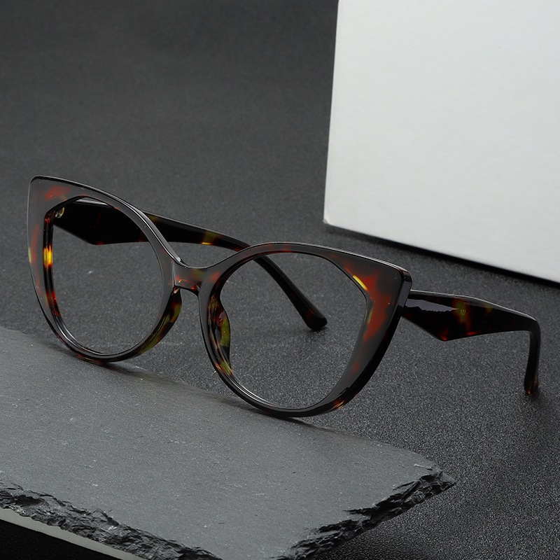 跨境欧美爆款旅游凹造型大框猫眼墨镜太阳眼镜ins时尚镂空腿爆款