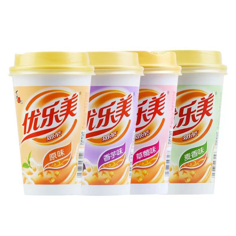 组合香芋优乐美奶茶椰果麦香克80杯草莓口味原味30