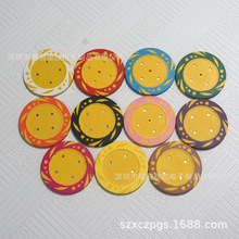 厂家直售14g黏土旋风筹码白胚批发德州扑克筹码棋牌麻将娱乐筹码