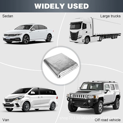 Car sound-absorbing cotton Pad 5-10mm Aluminum Foil Cotton
