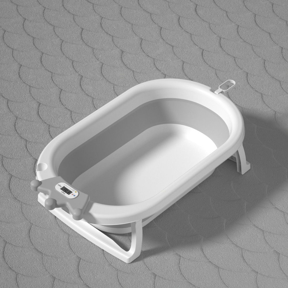 bañera para bebés bañera plegable para bebés se puede sentar y acostar bañera sensible a la temperatura grande artículos para niños recién nacidos