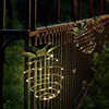 LED太阳能庭院灯室外防水感应灯别墅花园景观装饰挂灯民宿菠萝灯