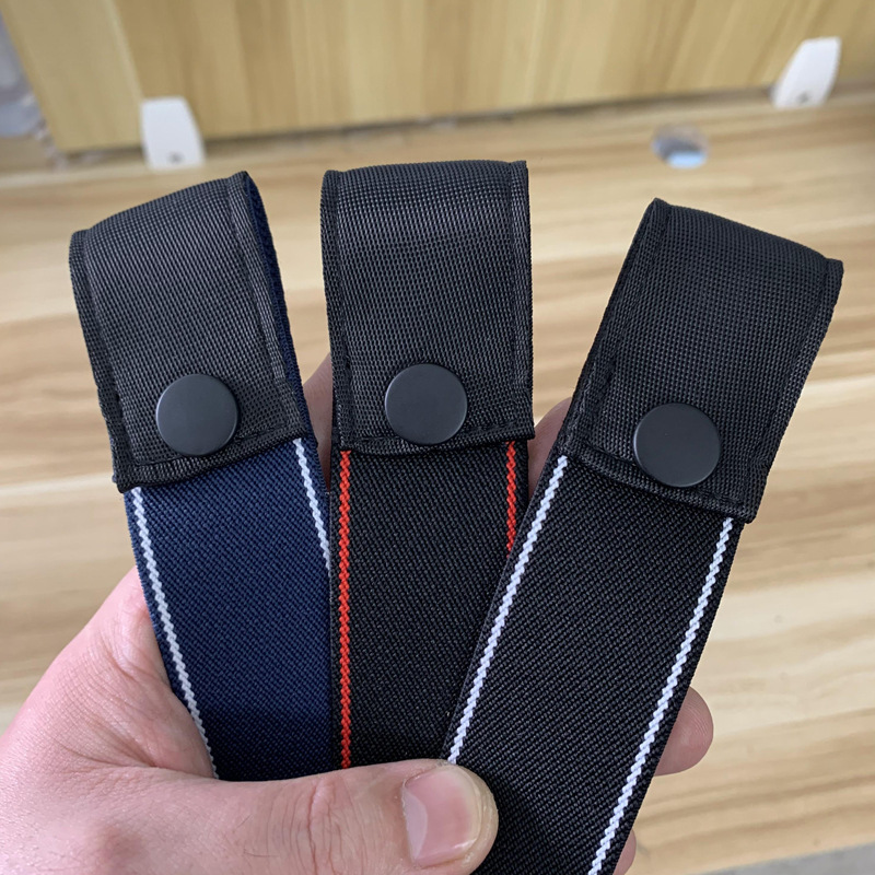 Men's and Women's Invisible Belt Fashion All-Match Ins Style Elastic Jeans Belt Unsolved Traceless Simple Trousers