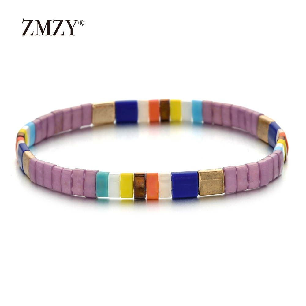 20g Weight Bracelets Classification Beaded Chain Material 1 Piece Quantity Holiday, Daily Occasion Beaded Material Colorful Pattern Women's Gender Bohemian Style Bohemian Colorful Beaded Wholesale Beaded Bracelets 9