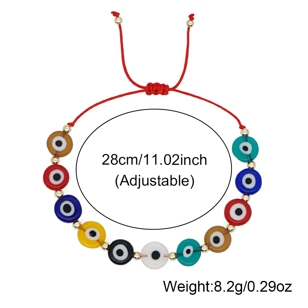 Lucky Evil Eye Red String Bracelet Handmade Protection Jewelry_voghion.com