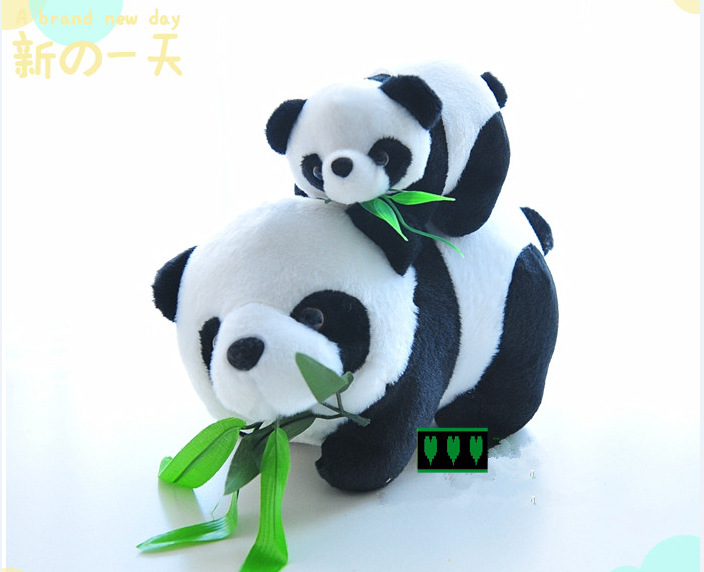 Panda muñeca de peluche juguete nacional tesoro simulación pequeña panda muñeca pequeño tamaño colgante Ragdoll niños regalo de cumpleaños