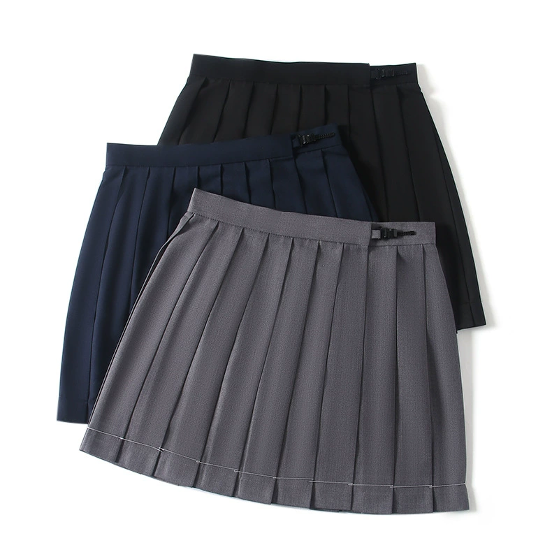 Длина юбки 39 ~ 80 однотонная плиссированная юбка женская юбка весна и лето 2023 Новая тонкая юбка с высокой талией JK