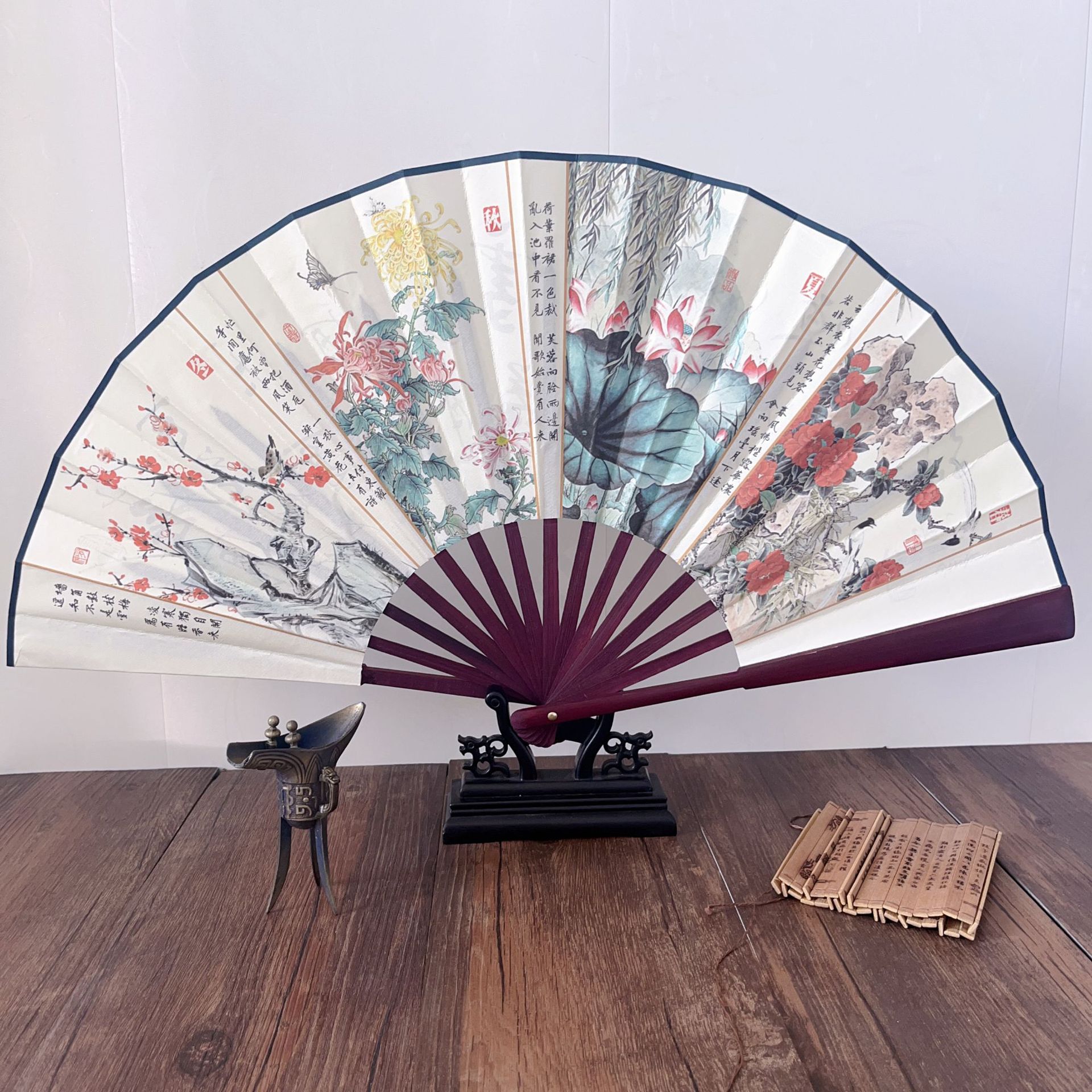 10 인치 흰색 바닥 봄, 여름, 가을, 겨울