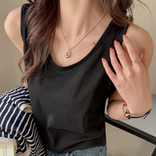 夏季百搭宽松慵懒风打底小吊带背心女内搭遮肉无袖上衣外穿遮副乳