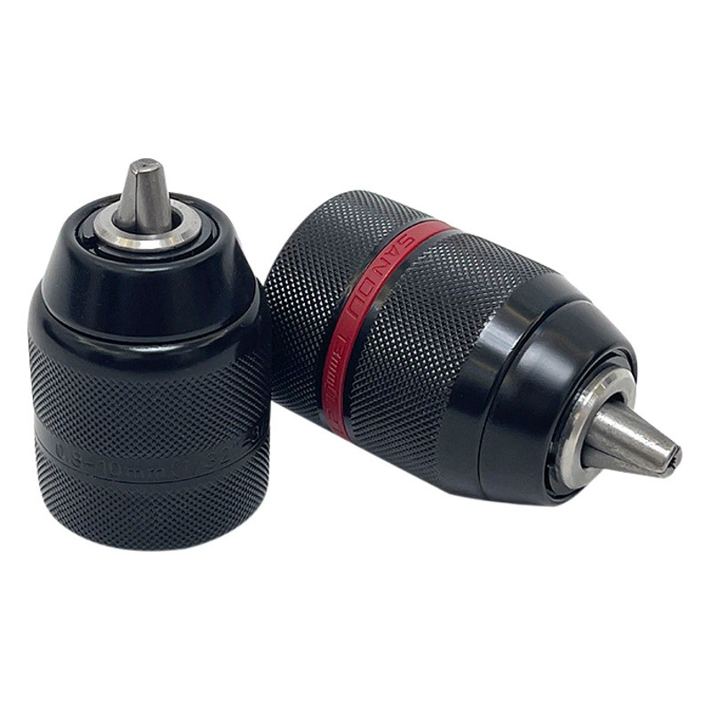 Трехевропейский сверлильный патрон с храповым механизмом и самоблокирующимся механизмом 2-13 мм, аксессуары для электрических инструментов, ручная дрель, самоблокирующийся сверлильный патрон, переходная штанга