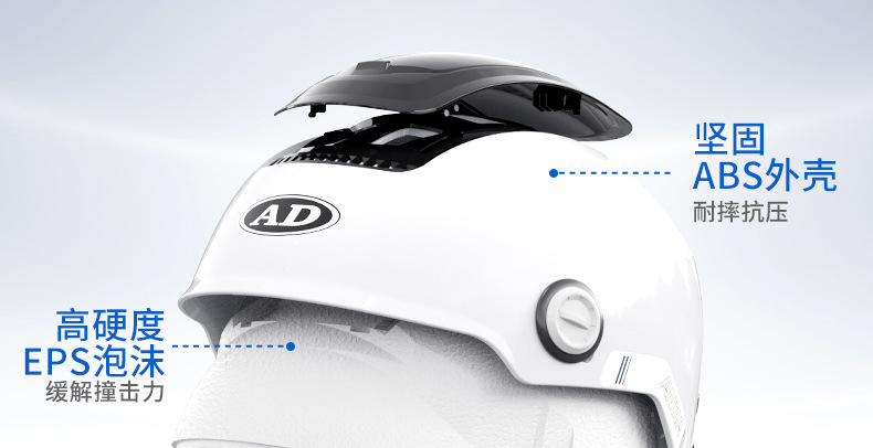 New National Standard Class a 3C Certified Electric Vehicle Motorcycle Summer Helmet, Sun Protection All-Season Riding Helmet, Zero-Sense Sunroof Helmet