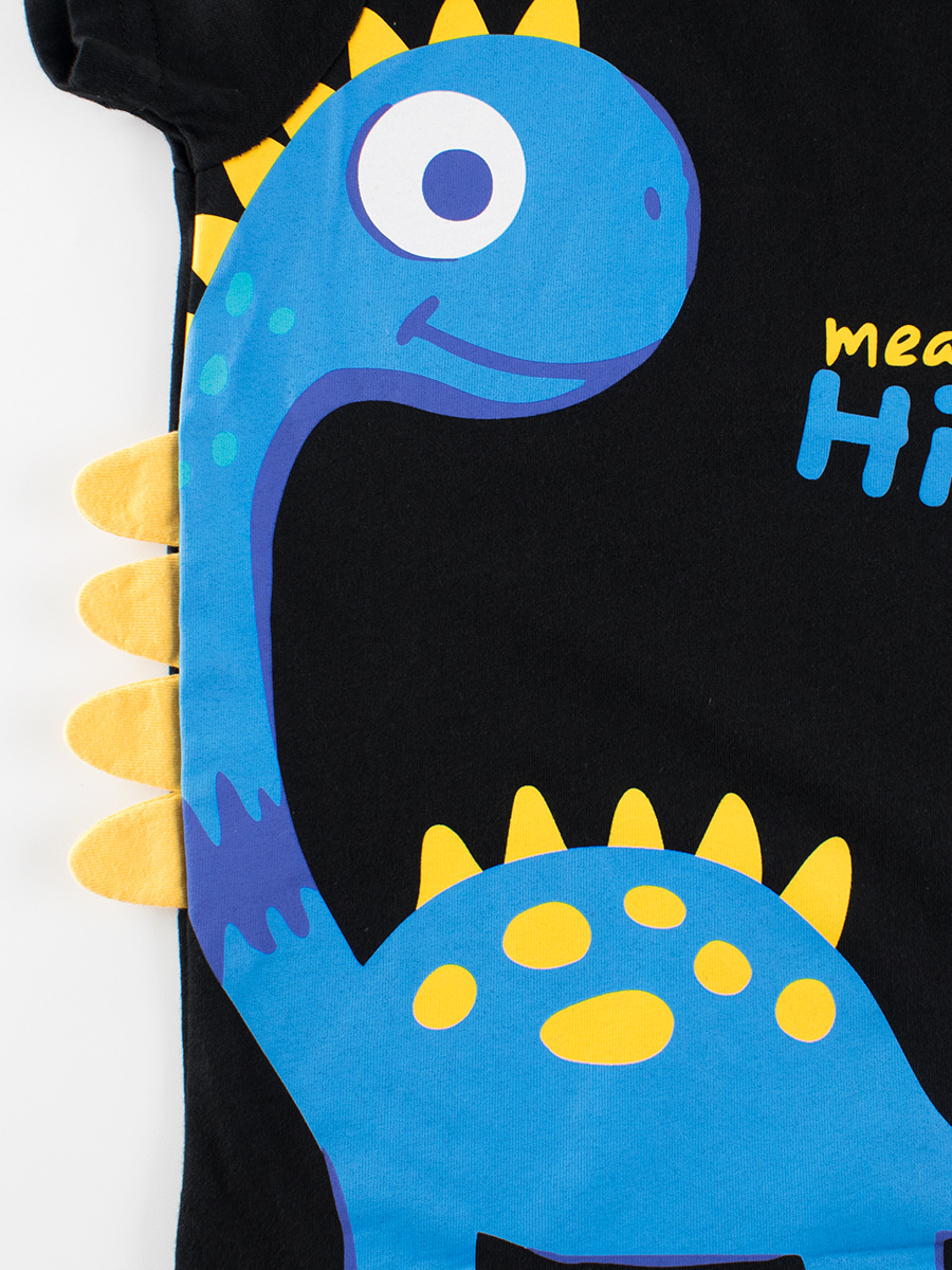 Ropa para niños coreanos marca de moda para niños camiseta de manga corta para niños 27kids verano nueva ropa de bebé para hombres top de dinosaurio de dibujos animados