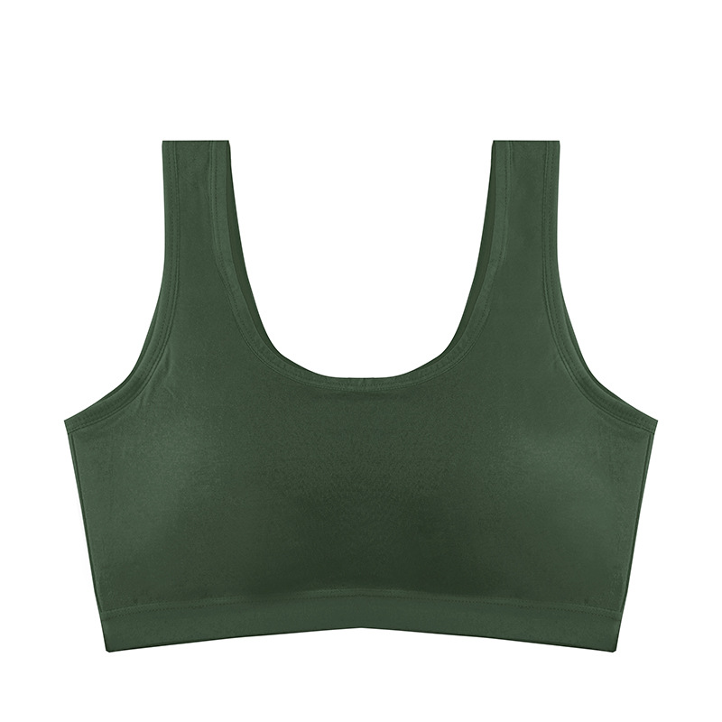 Belleza espalda ropa interior Mujer de una pieza en el pecho sin anillo de acero pequeño pecho empujar hacia arriba chaleco anti-caída chica sujetador verano