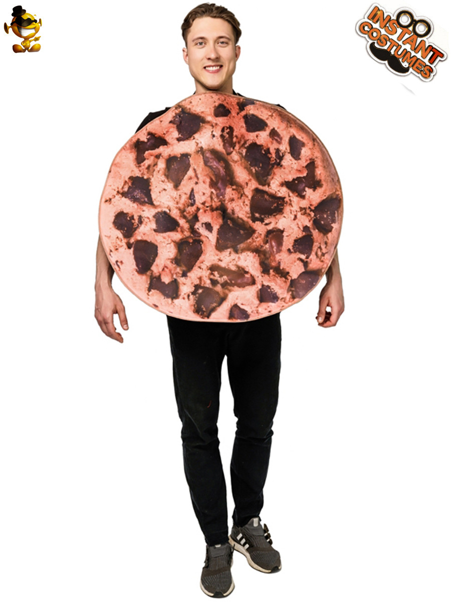 Adultos Funny cookie Cosplay traje del Partido de Halloween parodia alimentos mono rendimiento ropa
