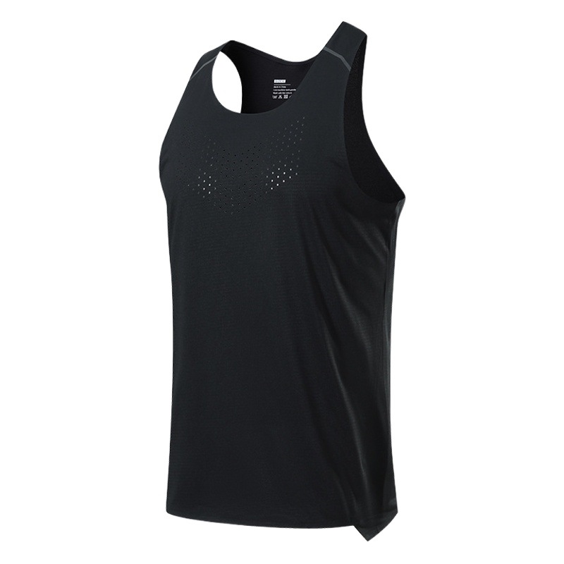 Summer Lightweight Sleeveless Quick-Drying Racing Marathon Vest Outdoor Sports Fitness Muscular Men's Waistcoat Racing Vest