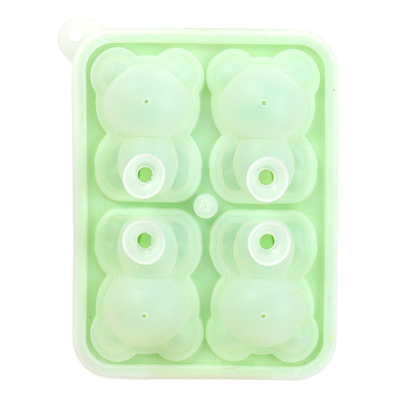 Categoría alimenticia hogar bandeja de hielo caja de hielo Internet celebridad oso Ice Cube molde de hielo paleta de dibujos animados molde de helado