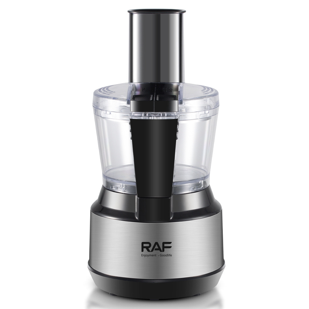 Picadora de carne eléctrica doméstica RAF con enchufe universal, 0.75L, multifuncional, para picar y rebanar carne, procesador de alimentos portátil