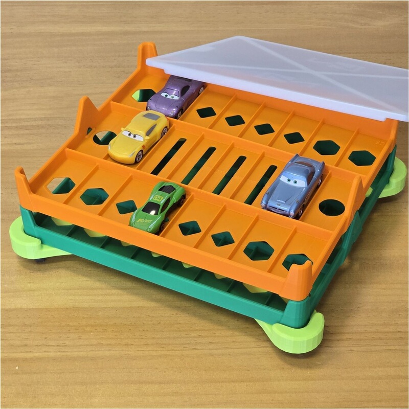 Car Toy Storage Tomica Storage Box Children's Hot Wheels Stackable 3D Printed Storage Box Car Toy Storage Tomica Storage Box Children's Hot Wheels Stackable 3D Printed Storage Box