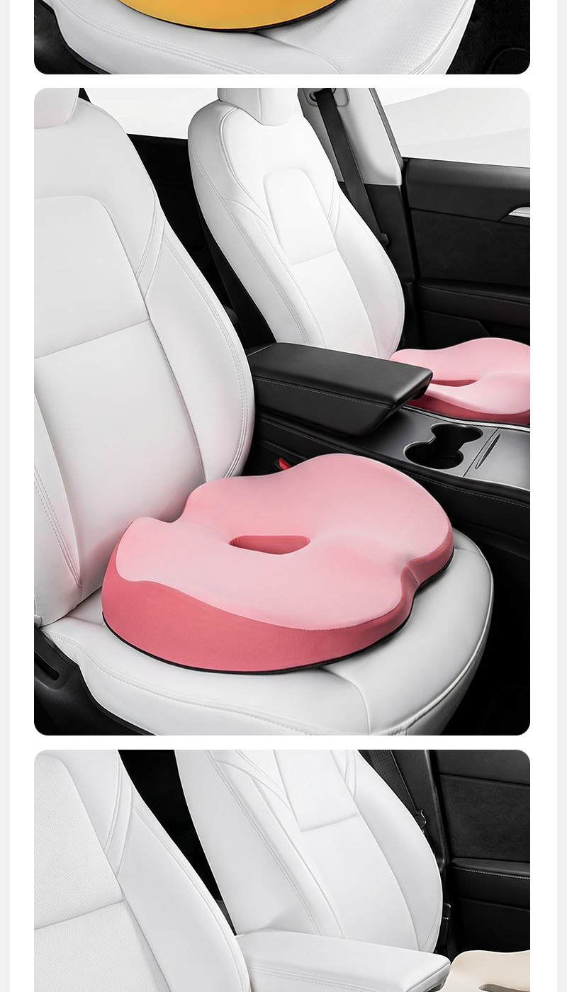 Foreign Trade Car Seat Cushion, Office Long-Sitting Essential, Memory Foam Student Seat Cushion, Integrated Breathable Seat Cushion