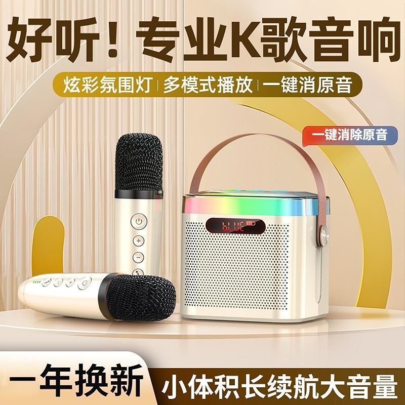 家庭户外KTV套装专业级k歌音响麦克风蓝牙无线手机电视机通用话筒|undefined