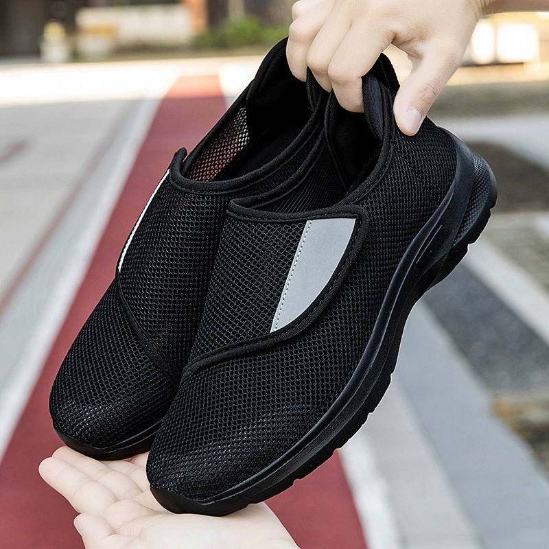 Волшебная наклейка обувь для пожилых людей с широкими ногами мужские и женские осенние кроссовки
