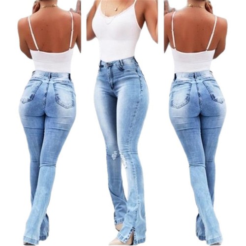 Ladies' Jeans  Fashion Denim Long Trousers for Women