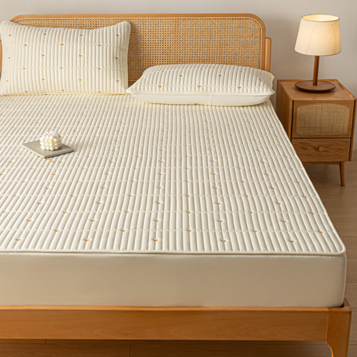  New Model A-Type Soy Fiber Flocked Quilted Sheet Set Single Dust Cover Mattress Protector for Simmons Bed