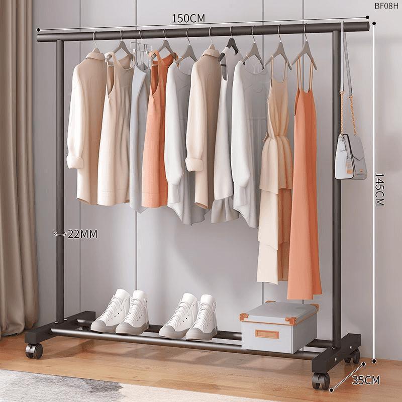 percha de ropa tipo piso para uso doméstico de alto grado colgar prendas de ropa rack varilla telescópica especial para balcón edredón