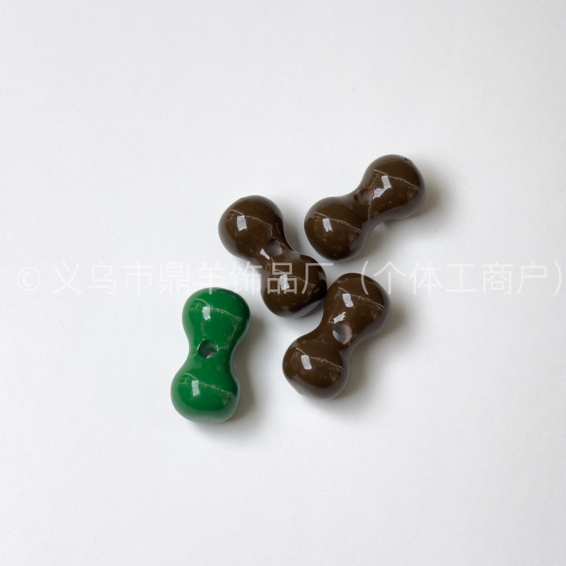 ミニ穴あき骨ビーズジェンガ垂直穴 DIY ネックレスブレスレットアクセサリードーパミンかわいいバッグアクセサリー|undefined