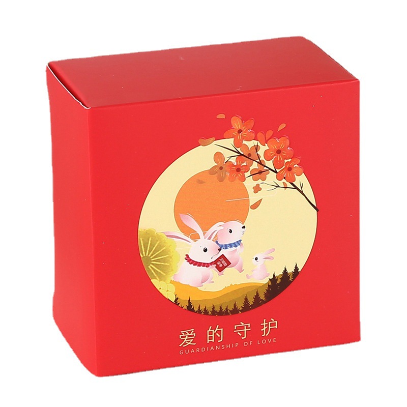 Caja de ventana de cosméticos caja de embalaje de alimentos caja de cartón corrugado hamburguesa fritas caja de color caja de regalo de la torta