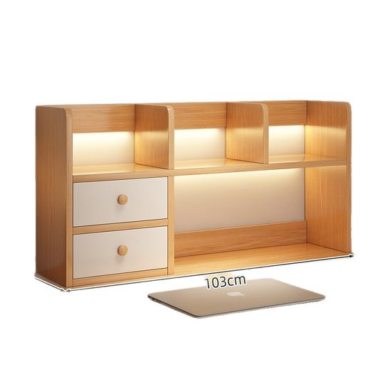 Desktop shelf desk bookshelf desk storage locker simple cabinet Home Office multi-layer small bookcase